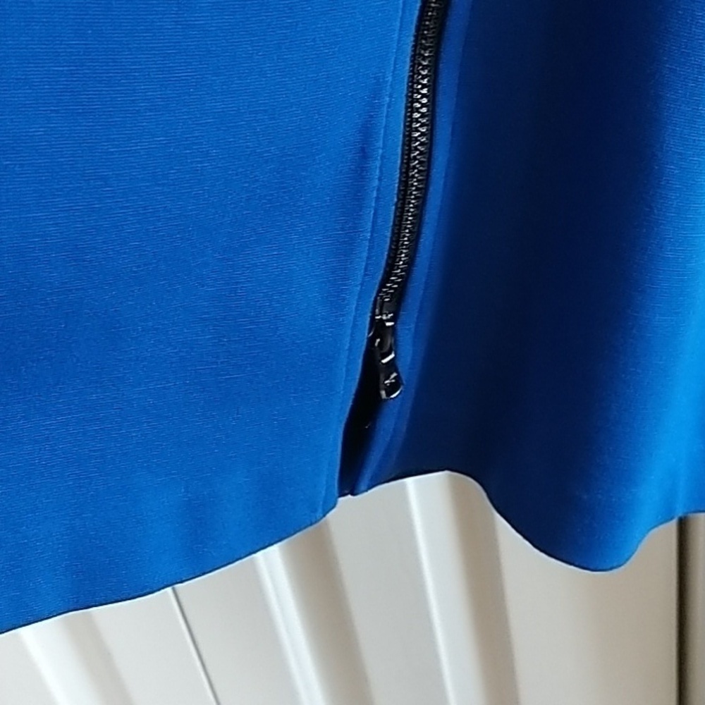 Kenneth Cole Blue Samantha Sheath Dress M - Picture 6 of 9